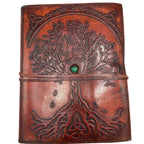 Large Tree of Life Leather Journal – 20x16 cm – view 3