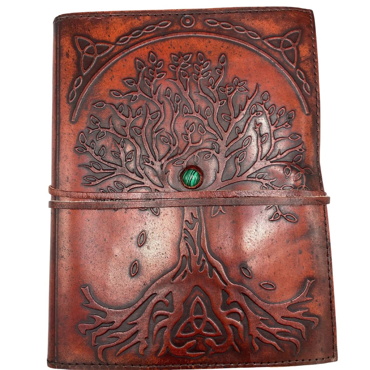 Large Tree of Life Leather Journal – 20x16 cm – view 3