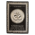 Cotton Wall Art (70x110cm) - Om Symbol, Black & Gold