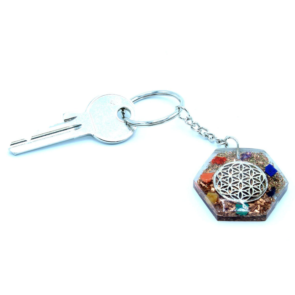 Orgonite Power Keyring - Octagon Flower of Life – view 4