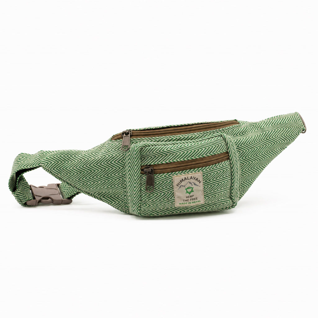 Cotton Hemp Style Belt (or Fanny) Bag - Sage – view 4