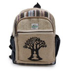 Small Hemp Backpack - Bodhi Tree Design – view 6