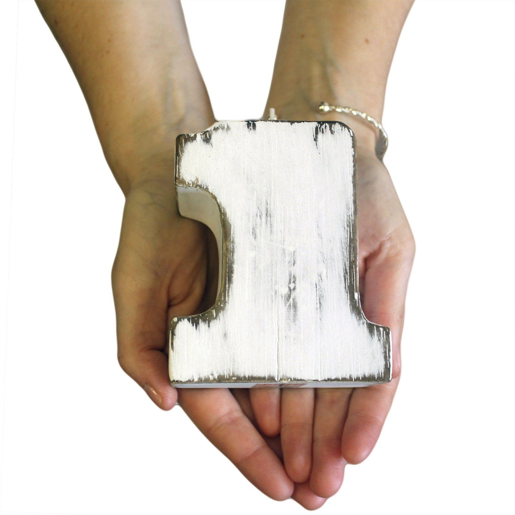 Wooden Number 9 Candle Holder – view 4