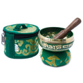 Mini Singing Bowl Gift Set - Green Pouch