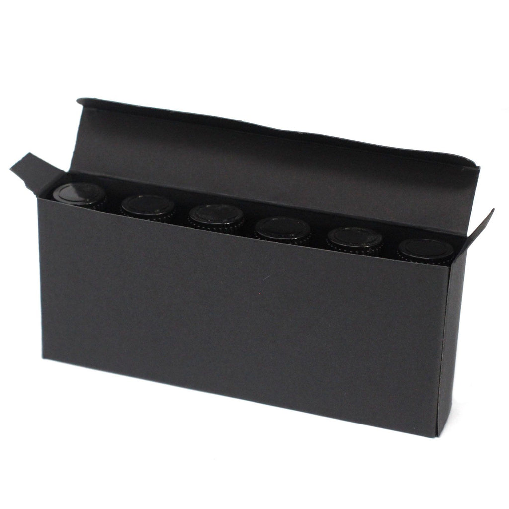 Black Kraft Box for Six 10ml Essential Oil Bottles