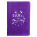 Lavender Velvet Notebook, Believe in Yourself, 80 Pages – view 3