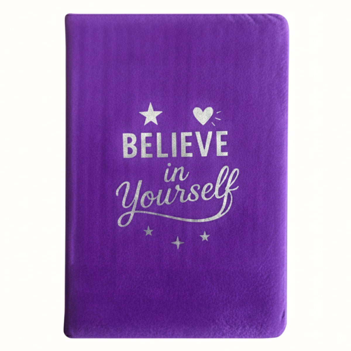 Lavender Velvet Notebook, Believe in Yourself, 80 Pages – view 3