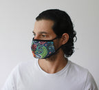 Reusable Fashion Face Covering - Funky Swirls Print – view 3