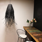 Black Braided Suspension Lamp Shade - 20x15cm