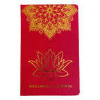 Red Wellness Journal, Golden Mandala and Lotus, 120 Pages – view 5