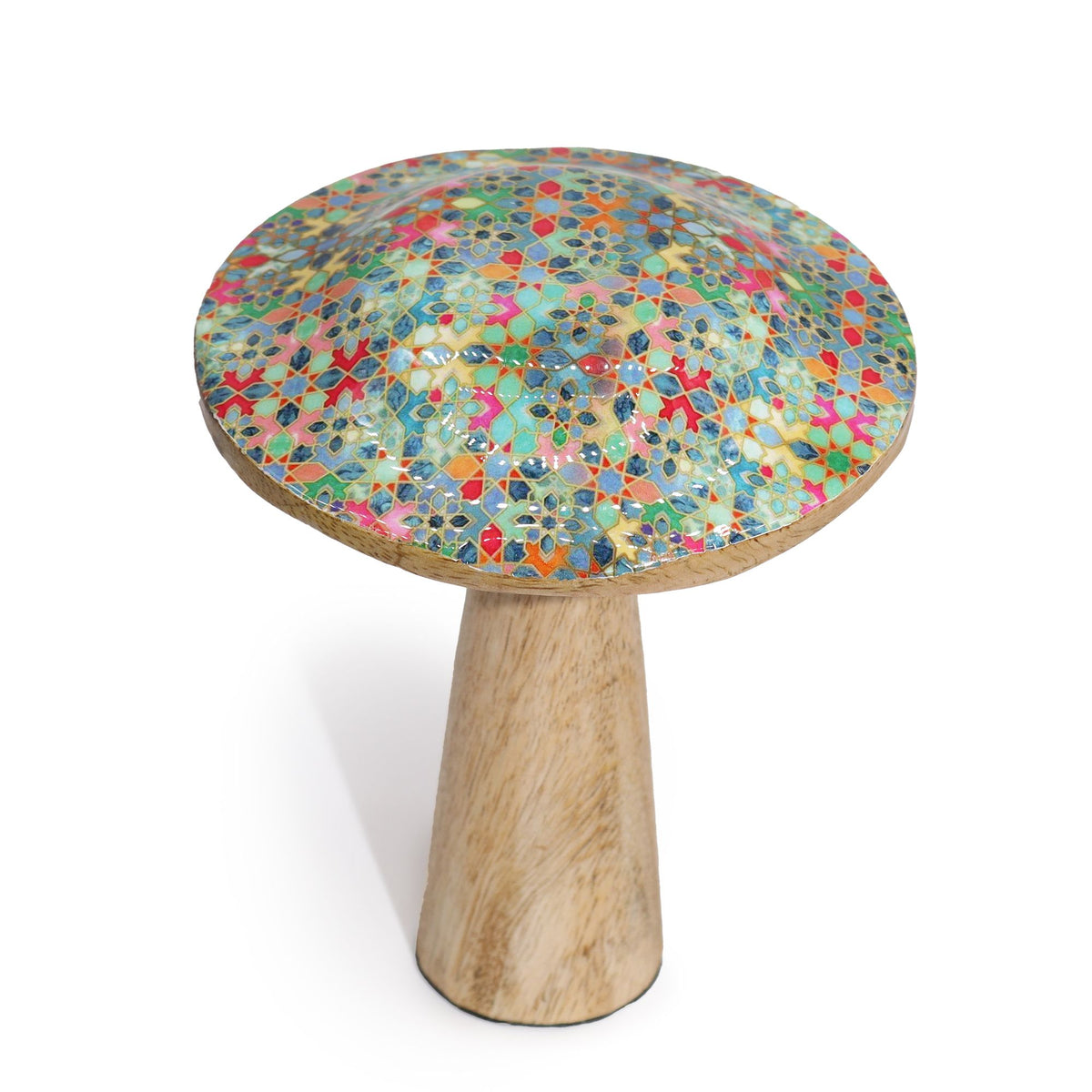 Mediterranean Tile Enamelled Mushroom - Medium 15cm – view 5