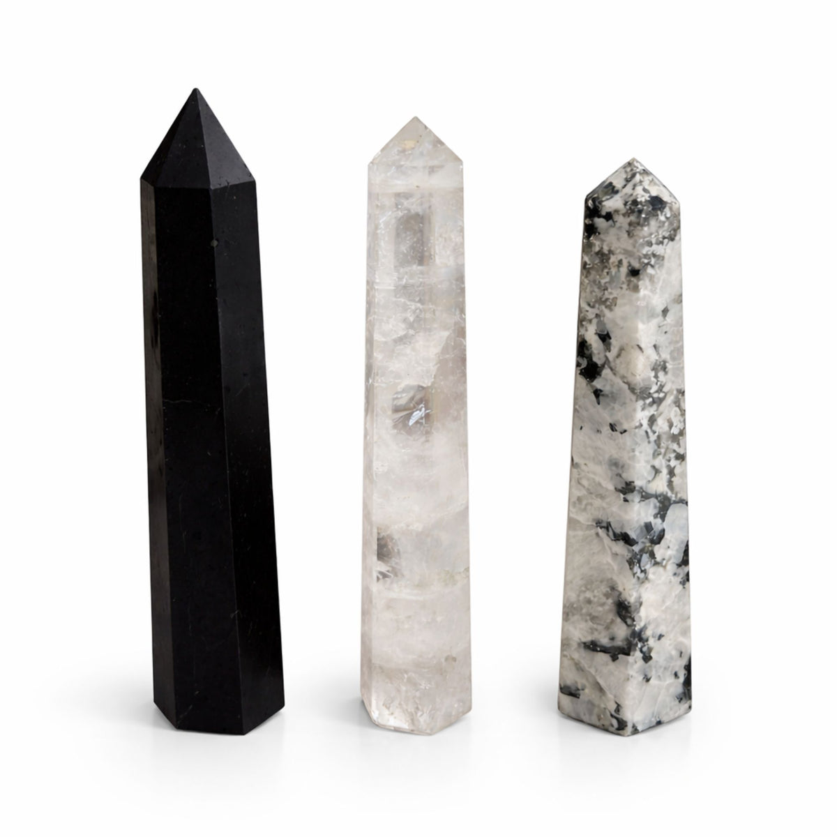 Black Tourmaline Six Face Obelisk Point approx 17cm – view 8