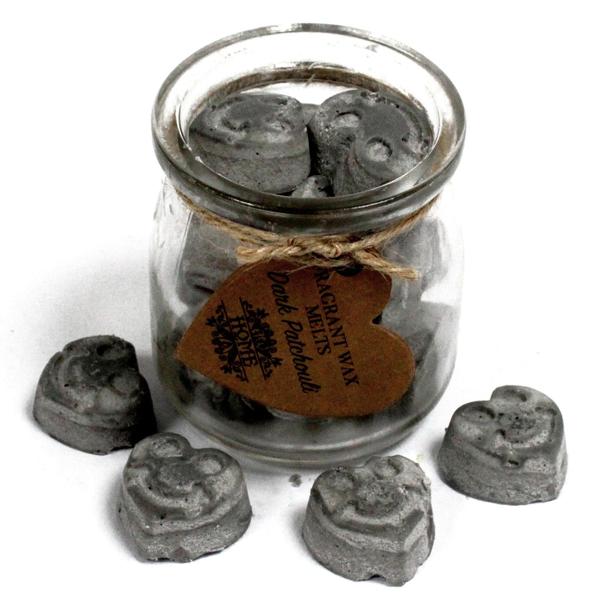 Soy Wax Melts Jar - Dark Patchouli, 16 Hearts – view 2