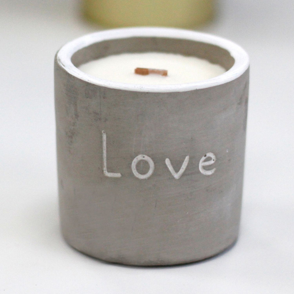 Concrete Wooden Wick Candle - Love, Purple Fig & Cassis – view 13
