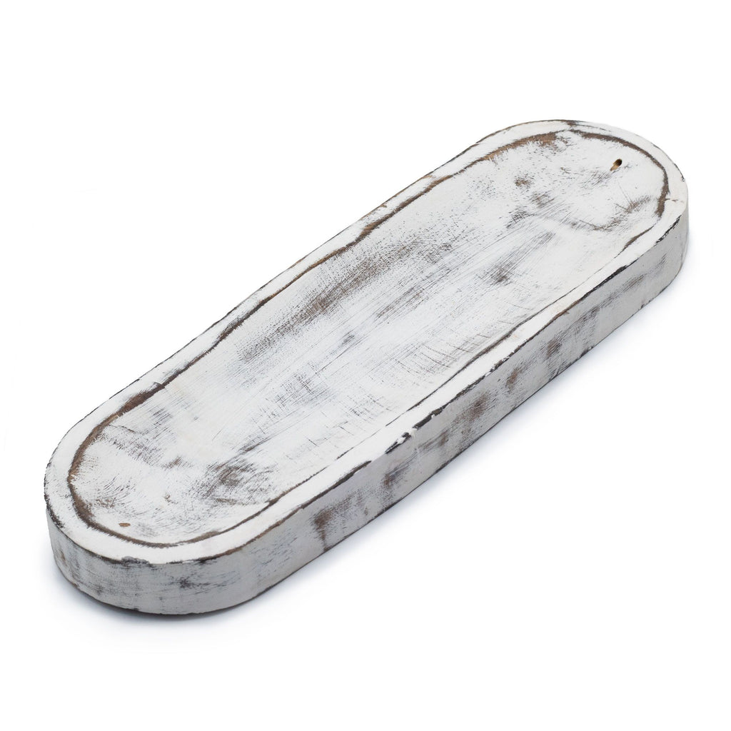 Large Incense Tray 30x10cm - Classic Whitewash – view 3