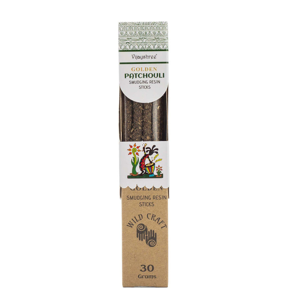 Golden Patchouli Smudging Resin Sticks - 30g Pack of 6 – view 6