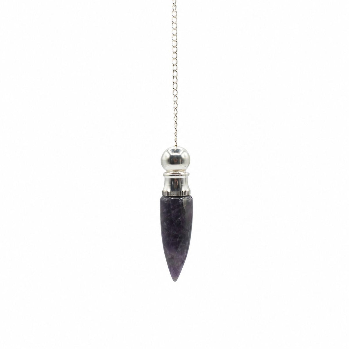 Secret Cavity Pendulum - Amethyst, Silver Plated – view 2