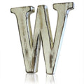 Shabby Chic Wooden Letter W - Mango Wood