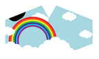 Reusable Rainbow Print Face Covering for Children – view 4