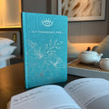 Blue Gratitude Journal with Silver Lining, 120 Pages