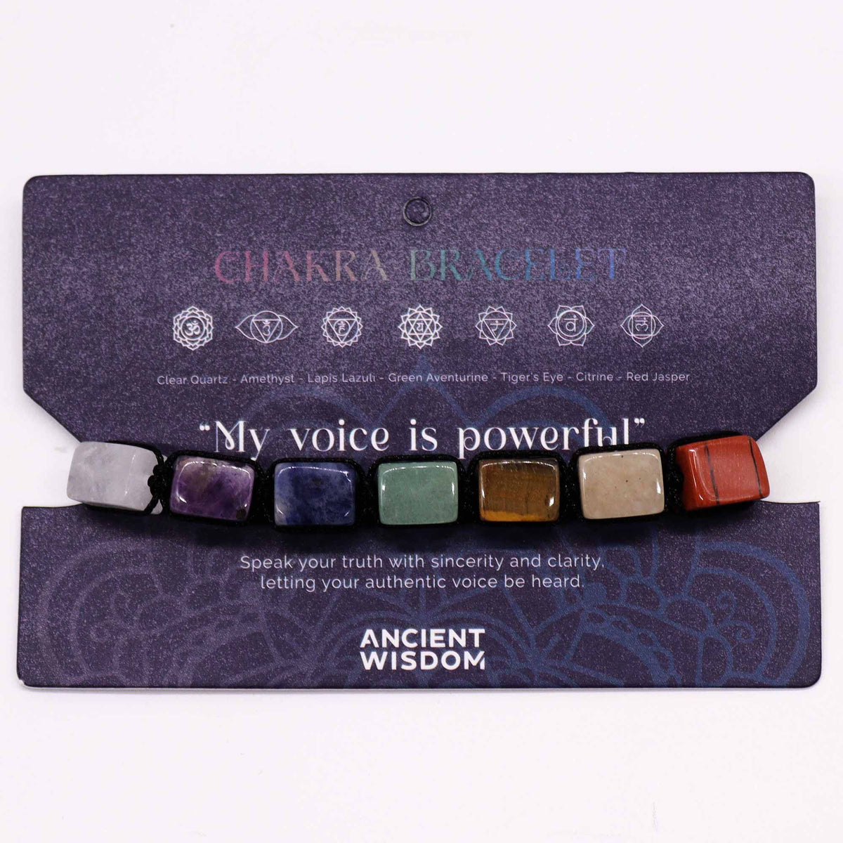 Chakra String Bracelet - Tumble Stones – view 2