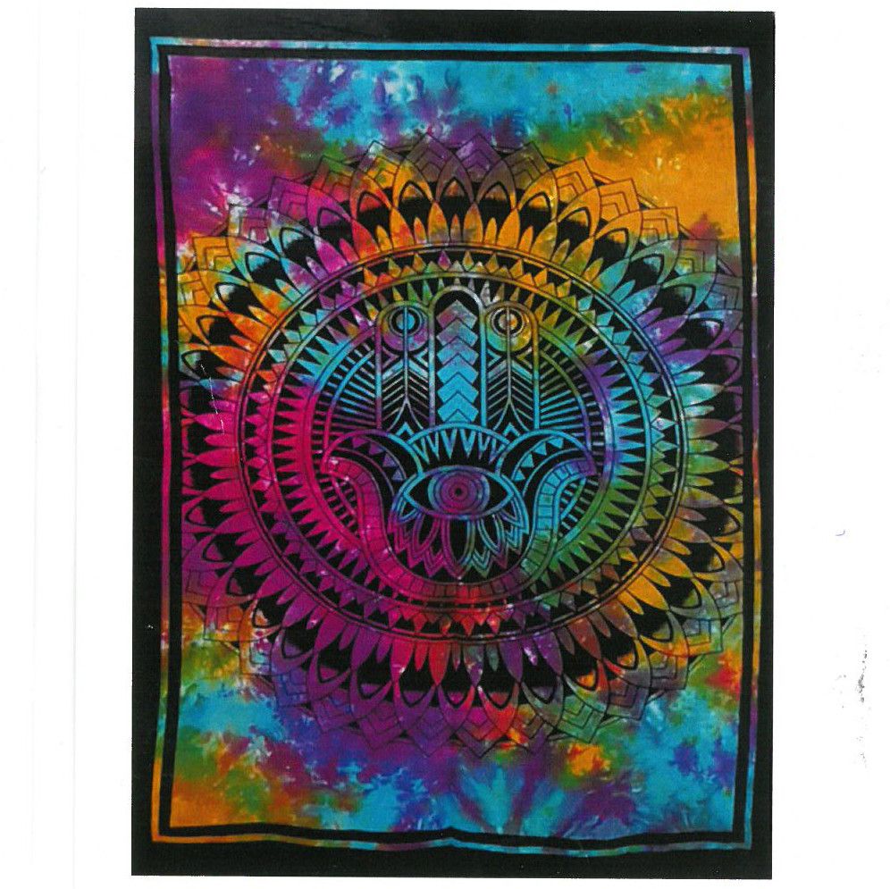 Cotton Wall Art (78x112cm) - Hamsa Hand