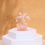 Mini Gemstone Tree on Orgonite Base, Rose Quartz – view 2