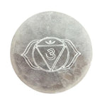 Selenite Chakra Charging Set of 7 Small Plates – view 6