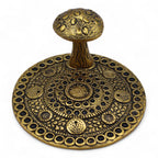 Mushroom Plate Incense Holder Brass Effect – view 3