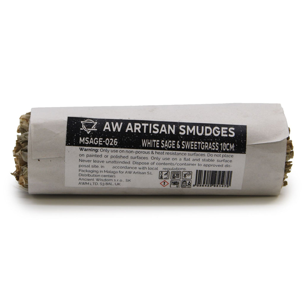 White Sage & Sweetgrass Smudge Stick 10 cm – view 2