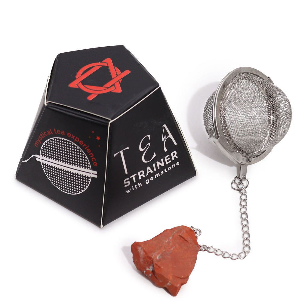 Red Jasper Raw Crystal Tea Strainer – view 8
