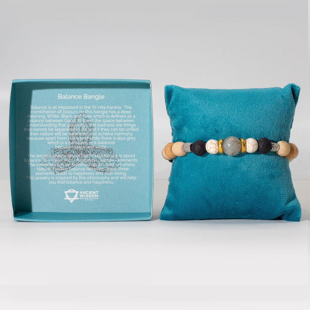 Tri Hita Karana Bangle - Balance, Bali Beaded Bracelet – view 3