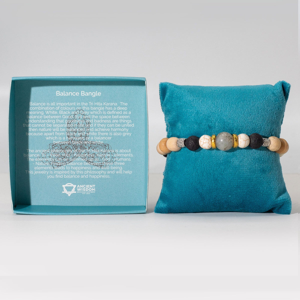 Tri Hita Karana Bangle - Balance, Bali Beaded Bracelet – view 3