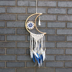 Macrame Moon Dream Catcher - Assorted Colours – view 7
