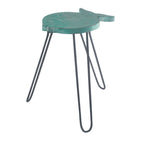 Albasia Wood Fish Stand - Turquoise – view 3