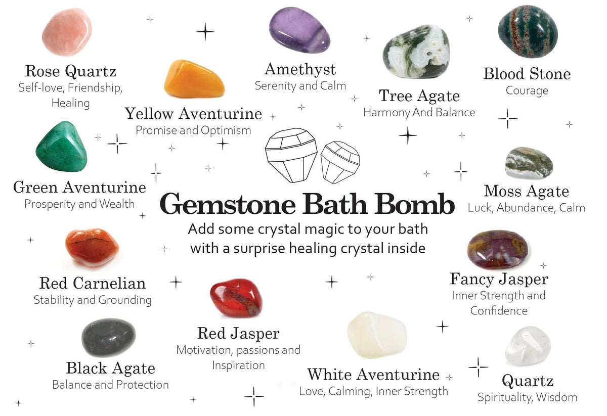 Gemstone Bath Bomb - Raspberry & Pomegranate – view 5