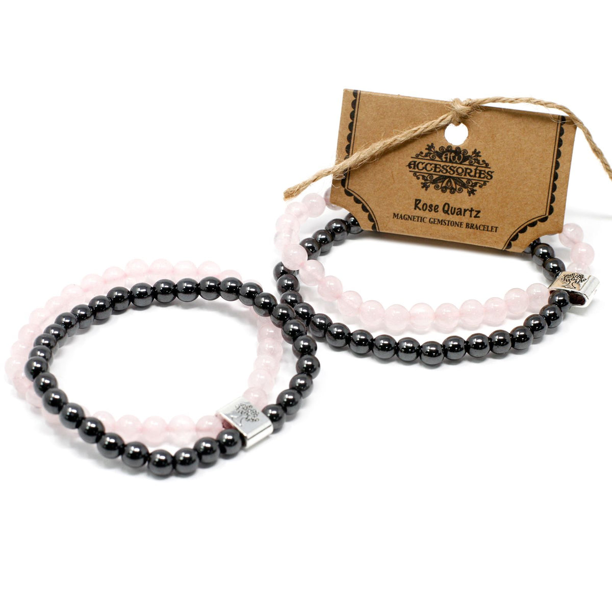 Magnetic Gemstone Bracelet - Rose Quartz – view 2