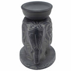 Soapstone Oil Burner 10.5cm - Standing Elephant – view 3