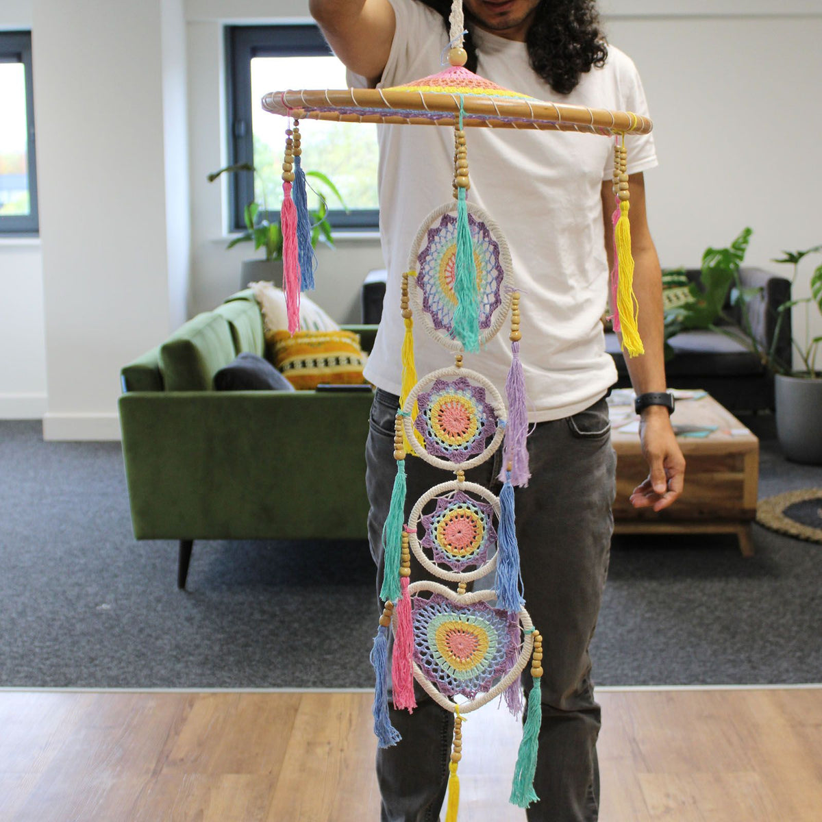 Rainbow Dreamcatcher 120 cm - Pastel – view 3