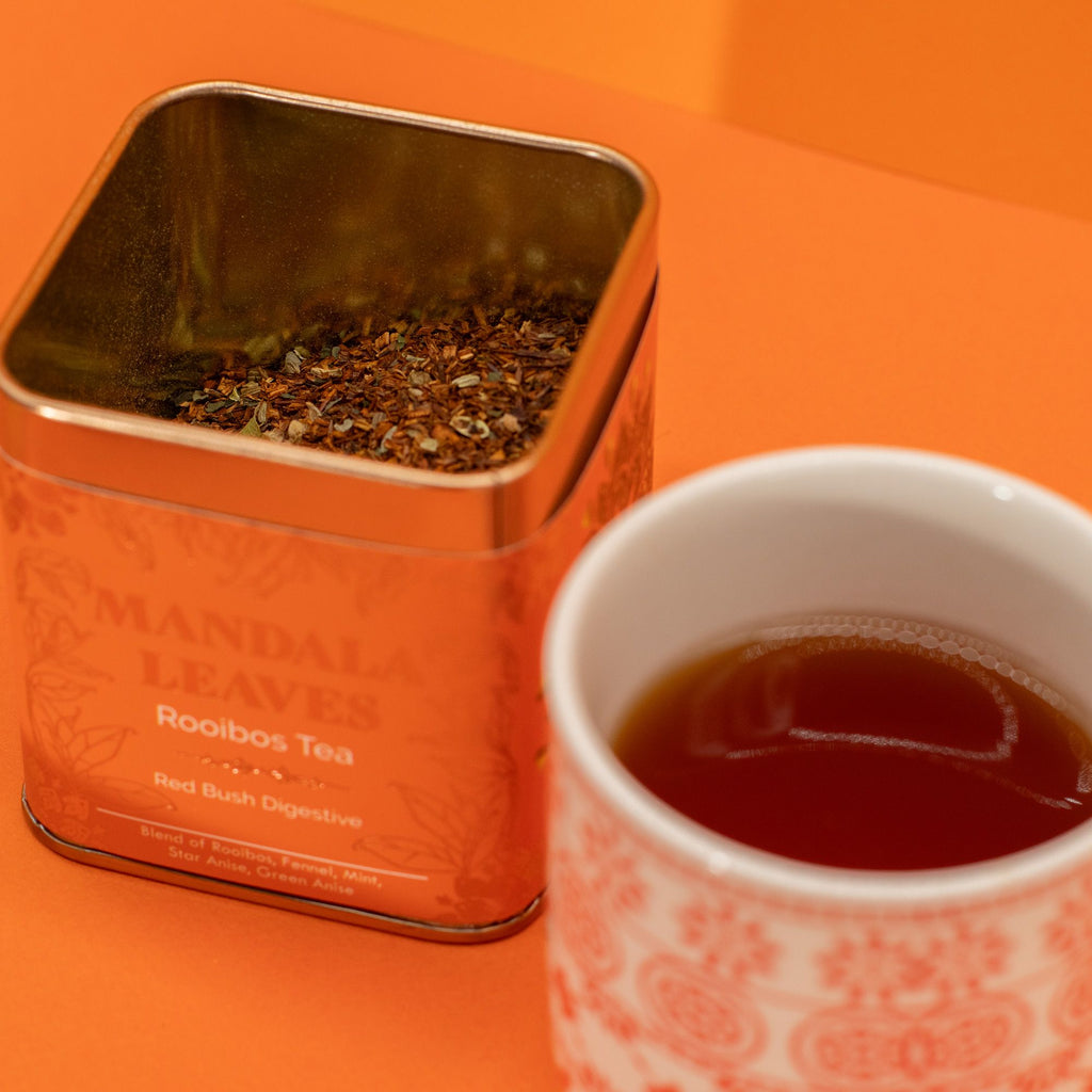 Red Bush Digestive Rooibos Fennel Tea Tin 50g – view 4