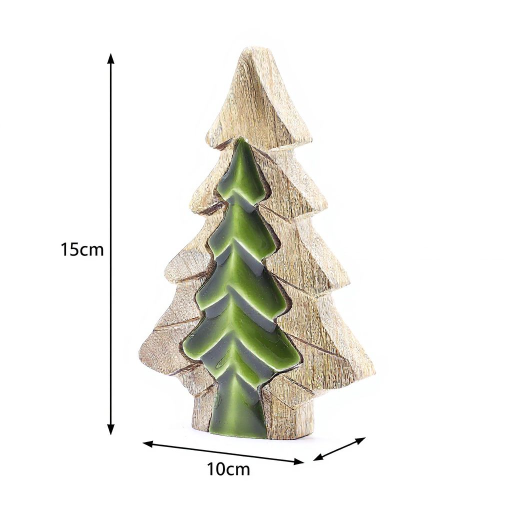 Small Tree in a Tree Wooden Decoration - 15 x 10 cm – view 10