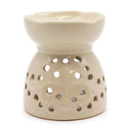 Tree of Life Ceramic Oil Burner - Ivory