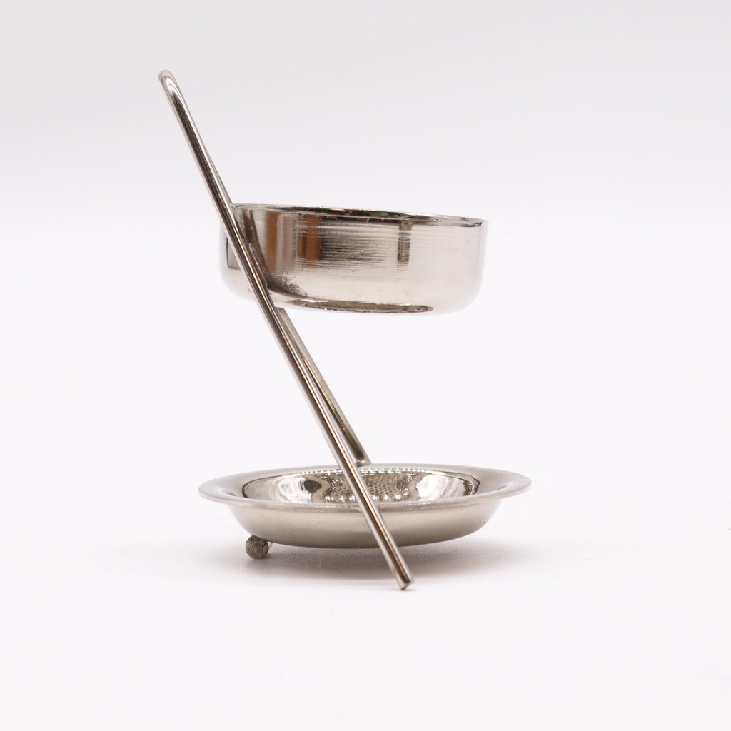 Plated Brass Resin Incense Warmer - Fixed Mesh
