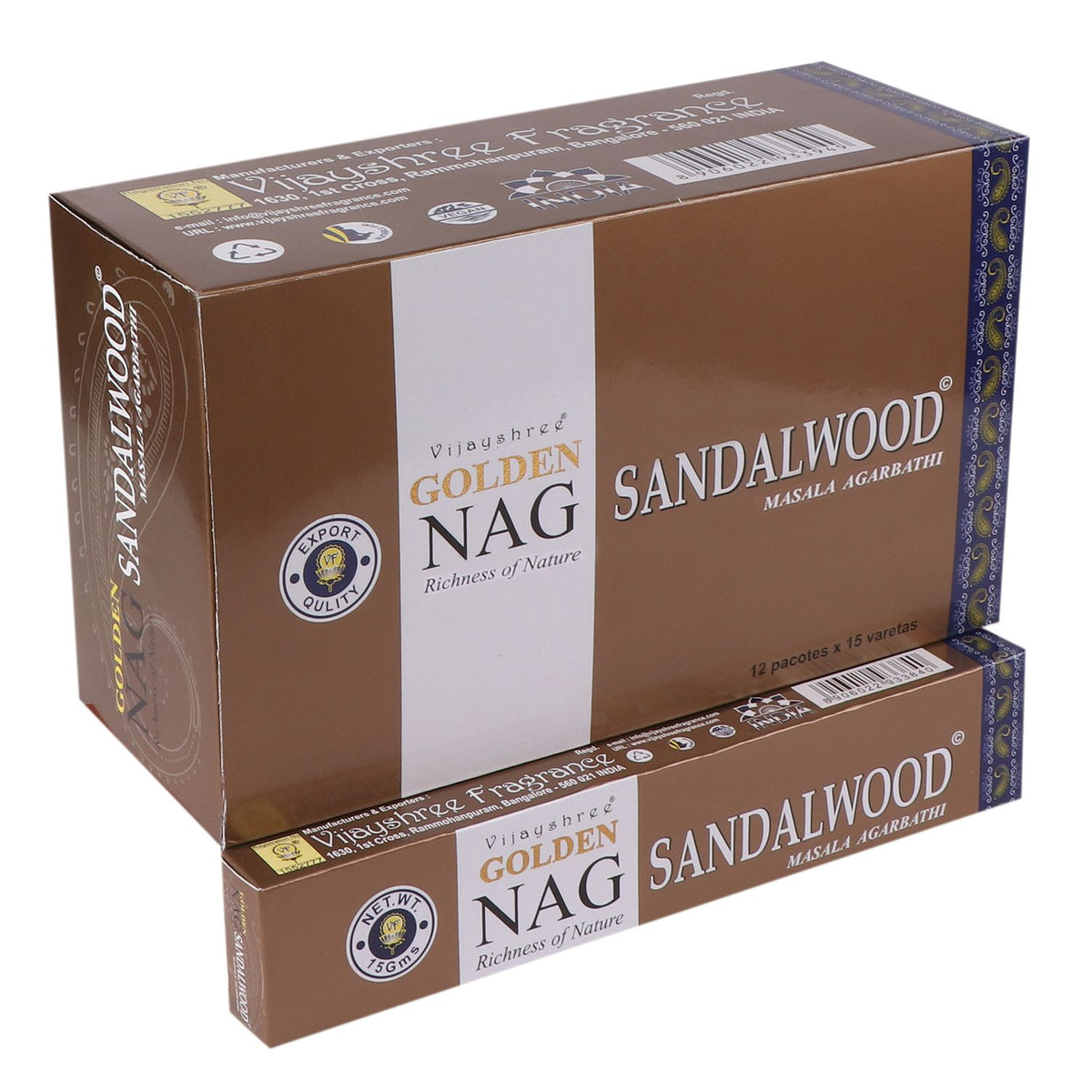 Golden Nag Sandalwood Incense Sticks 15g Pack