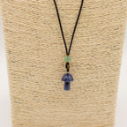 Sodalite Mushroom Gemstone Cord Necklace – view 3