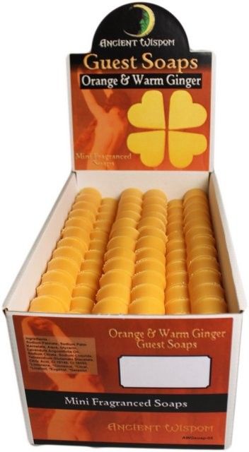 Heart Guest Soaps - Orange & Warm Ginger - Pack of 10