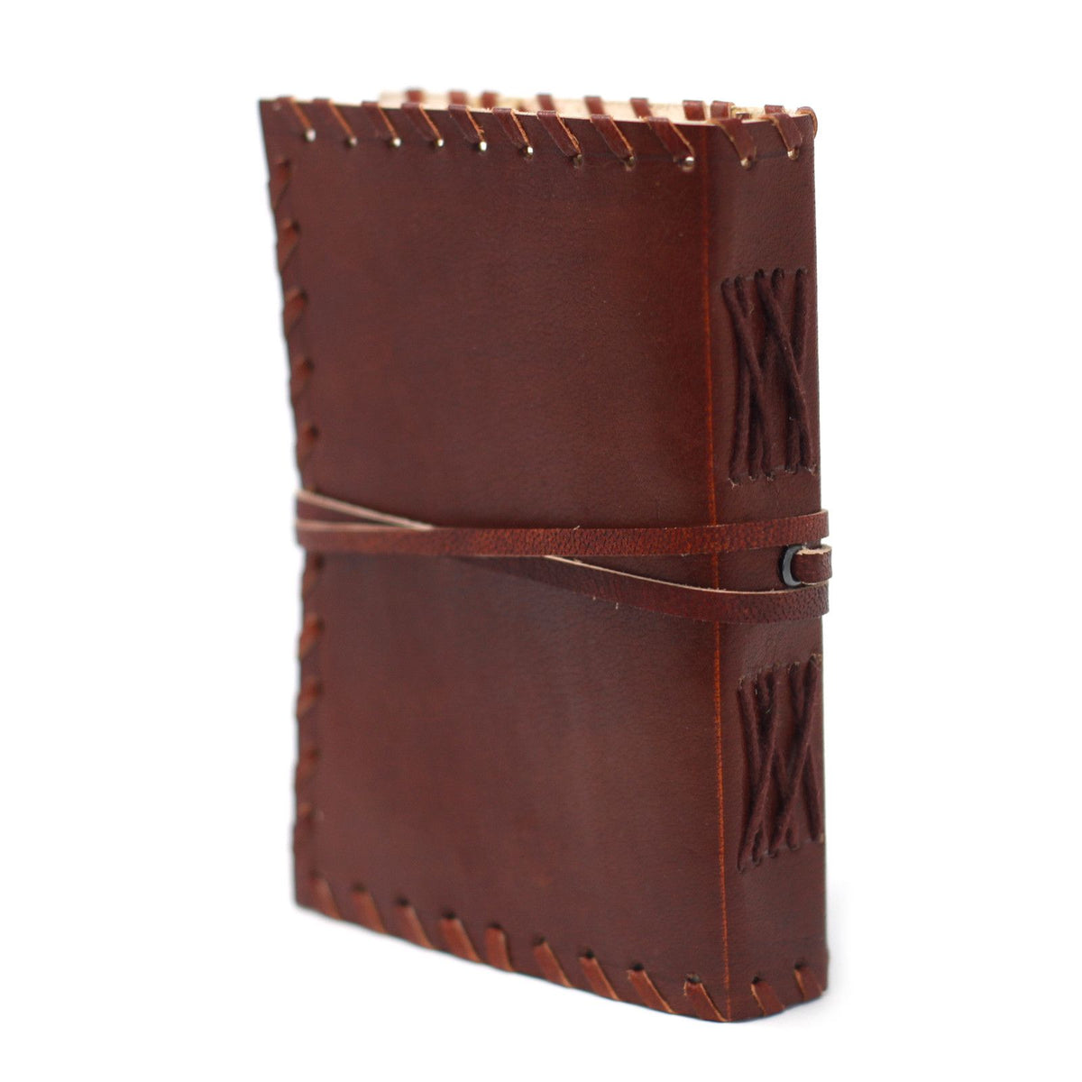 Leather Book of Thoughts Wrap Notebook – 12x15.5 cm – view 5