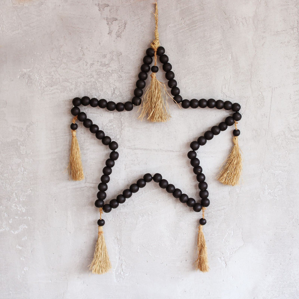 Large Bead Star Mobile, 58 x 38 cm
