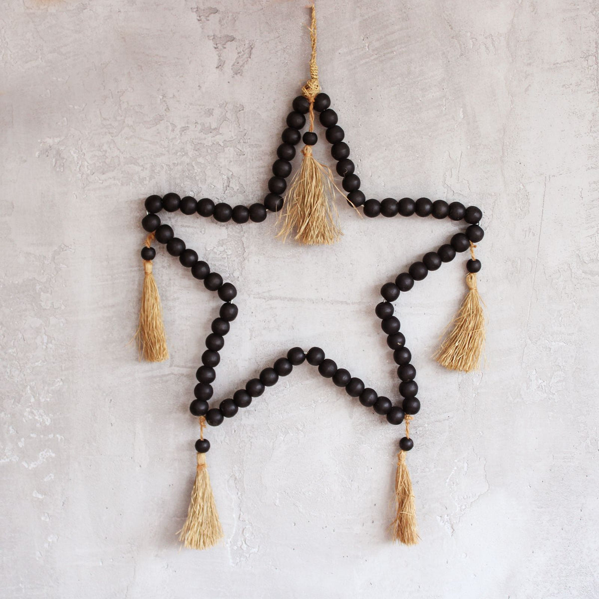 Large Bead Star Mobile, 58 x 38 cm