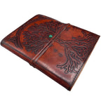 Large Tree of Life Leather Journal – 20x16 cm – view 2